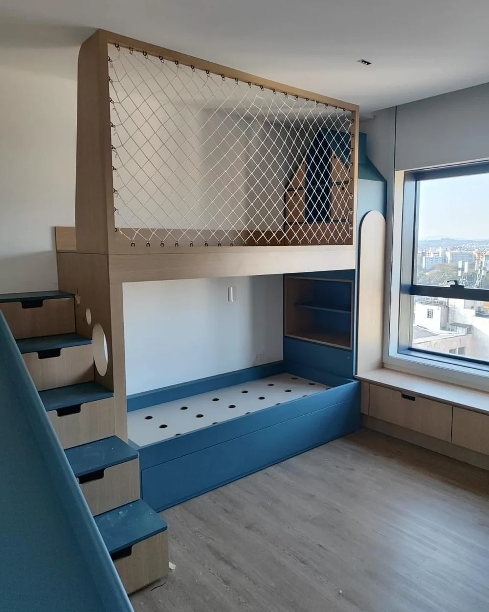 Quarto infantil de apartamento reformado pela PJTT